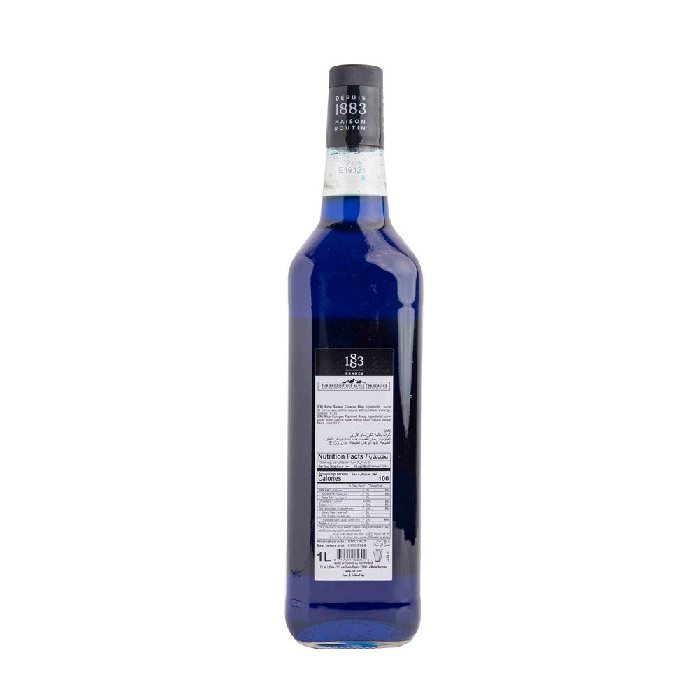 1883 Blue Curacao Syrup 1L