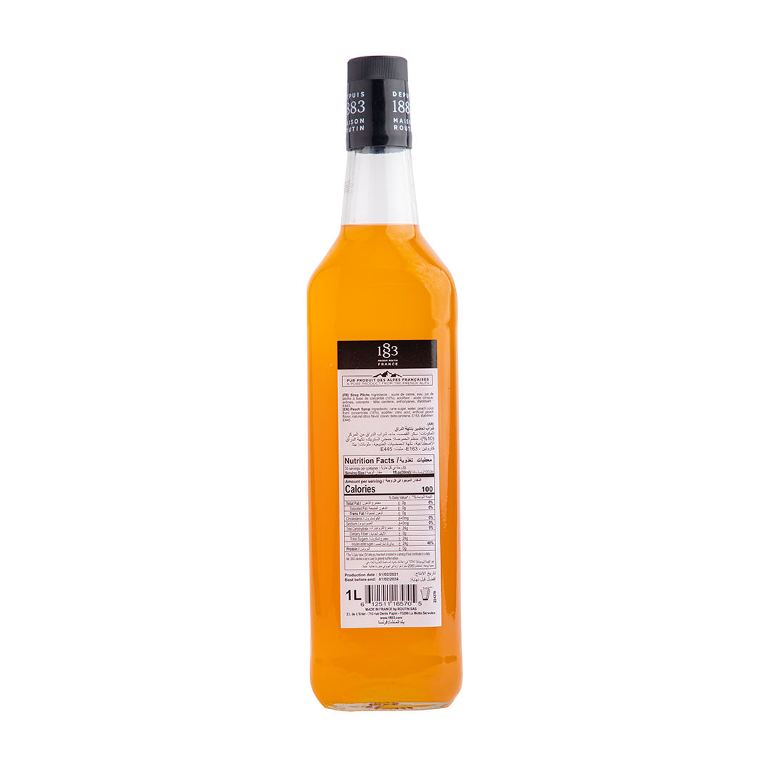 1883 Peach Syrup 1L