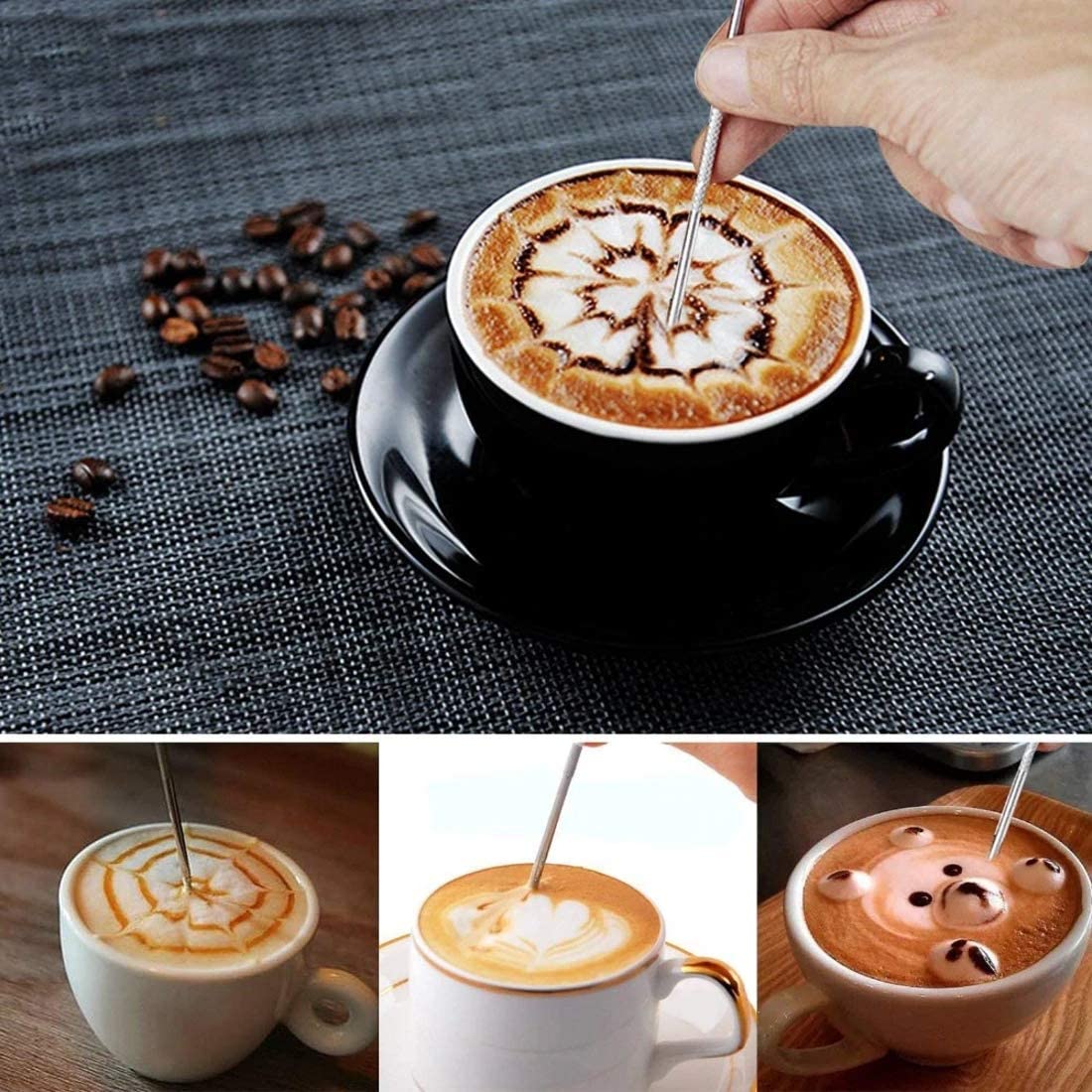 Freepik Latte Art Maker 3D Selfie Latte Art Cappuccino Coffee Foam Printer