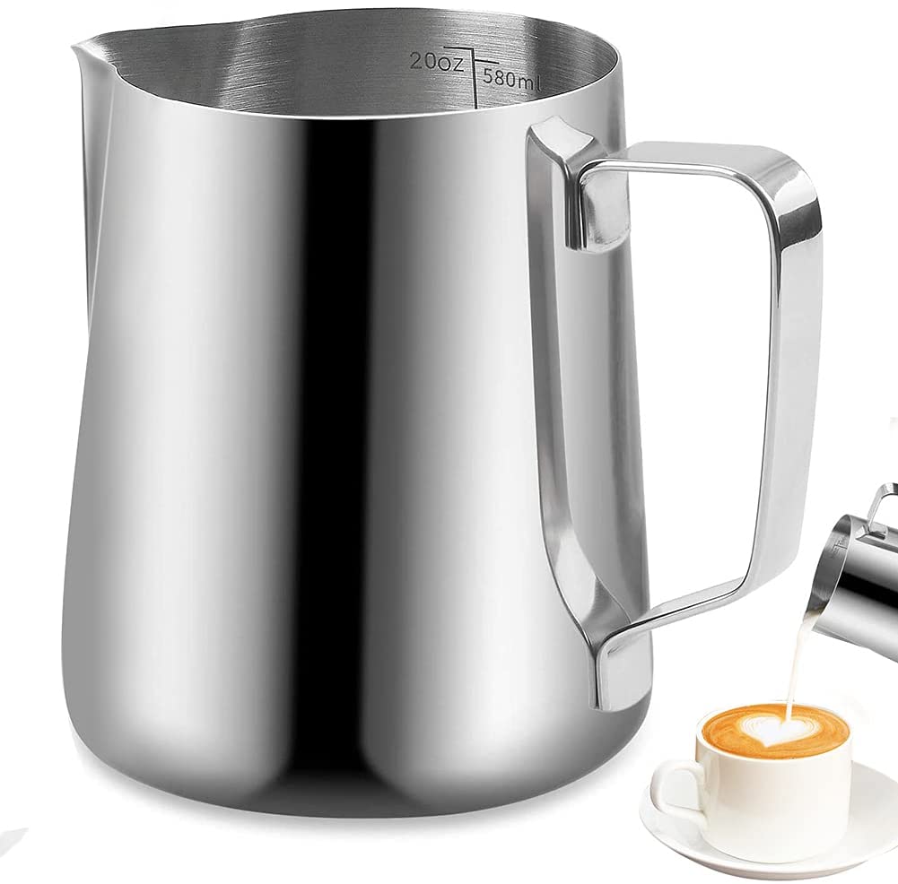 Milk Frothing Pitcher 600ml - Stainless Steel