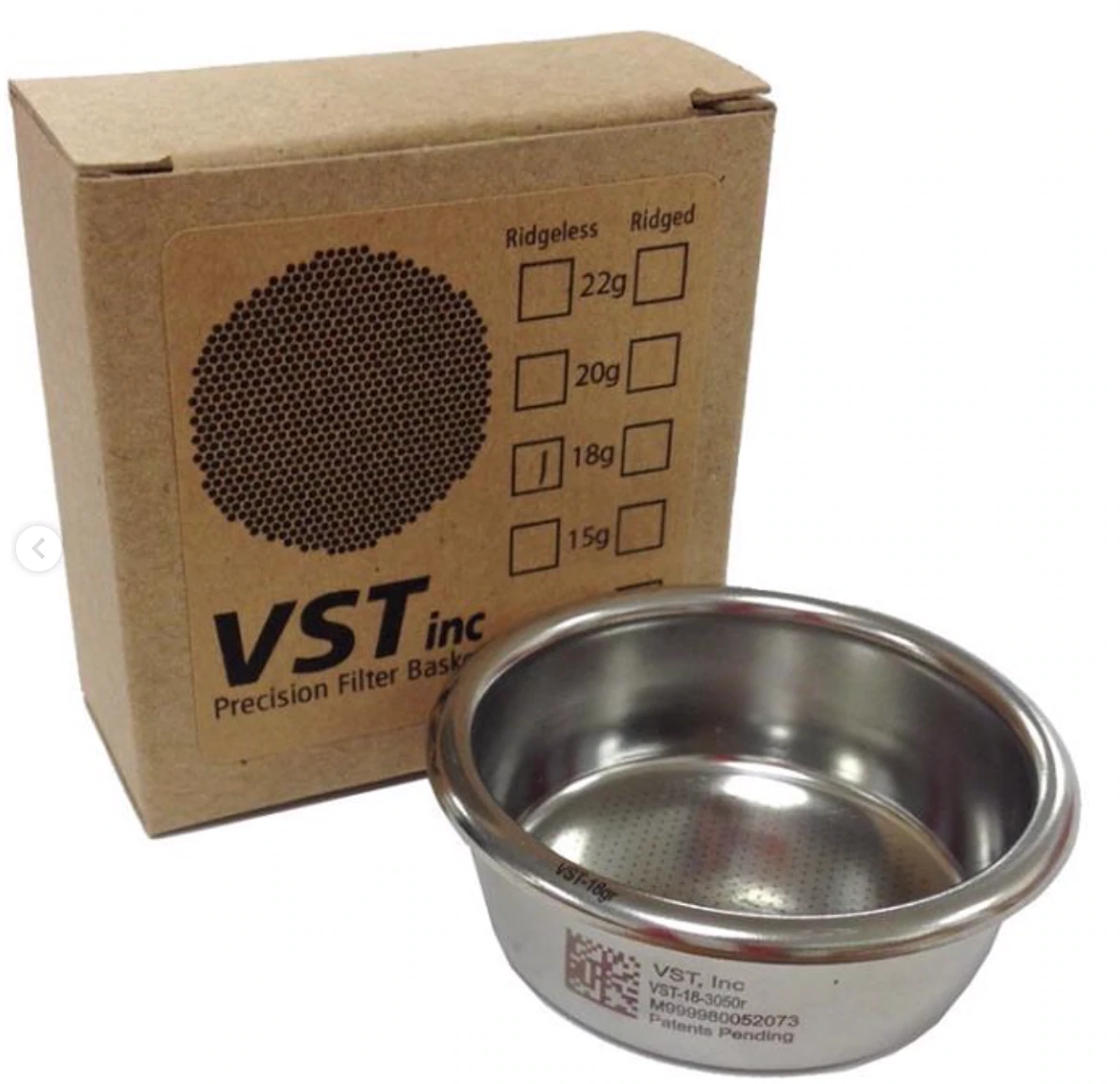 VST Precision 18g Ridgeless Filter Basket 58 mm