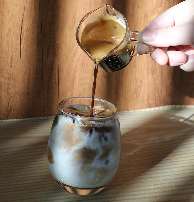 Double Spout Espresso Measure Glass